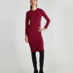 Polyamide Dress With Long Sleeves